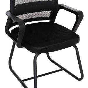 Офис стол Caster HM1228.01 Метал-pp-мрежест текстил- черен 46X52X94HСМ.