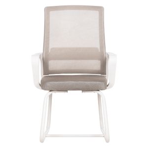 Офис стол Caster HM1228.02 бял Метал/pp-светлосива мрежа 58X56X93HСМ.