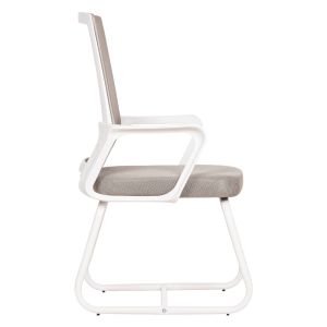 Офис стол Caster HM1228.02 бял Метал/pp-светлосива мрежа 58X56X93HСМ.