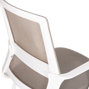 Офис стол Caster HM1228.02 бял Метал/pp-светлосива мрежа 58X56X93HСМ.