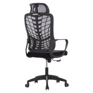 Офис стол Elvar HM1219.01 черна мрежа-полипропиленова база 63X56X125HСМ.
