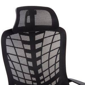Офис стол Elvar HM1219.01 черна мрежа-полипропиленова база 63X56X125HСМ.