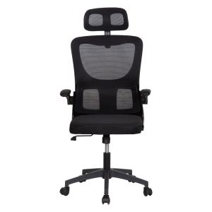 Офис стол Kesi HM1222.01 черен мрежест текстил &amp; Pp 61X62X125HСМ.