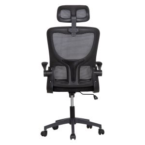 Офис стол Kesi HM1222.01 черен мрежест текстил &amp; Pp 61X62X125HСМ.