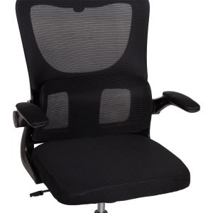 Офис стол Kesi HM1222.01 черен мрежест текстил &amp; Pp 61X62X125HСМ.