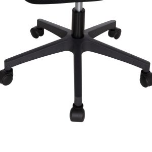 Офис стол Kesi HM1222.01 черен мрежест текстил &amp; Pp 61X62X125HСМ.