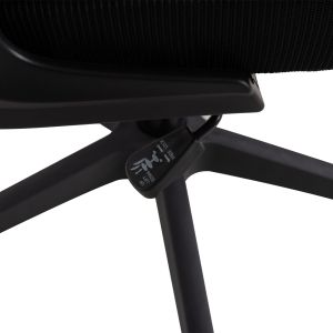 Офис стол Kesi HM1222.01 черен мрежест текстил &amp; Pp 61X62X125HСМ.