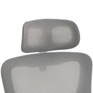 Офис стол Kesi HM1222.02 светлосив мрежест текстил-бял Pp 52X50X122HСМ.