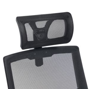 Офис стол Matron HM1226.01 черен Pp &amp; мрежест текстил 47X47X128HСМ.