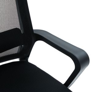 Офис стол Velocity HM1229.01 черен Pp &amp; мрежест текстил 61X62X123HСМ.