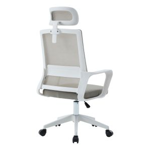 Офис стол Velocity HM1229.02 бял Pp-светлосив мрежест текстил 61X62X123HСМ.