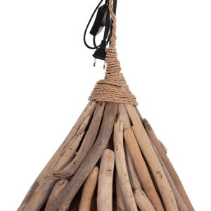 Полилей Treit HM4875 плаващо Дървоdriftwood) в натурален цвят 48X54X52-73HСМ.[1XΕ27]
