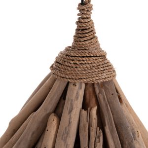 Полилей Treit HM4875 плаващо Дървоdriftwood) в натурален цвят 48X54X52-73HСМ.[1XΕ27]