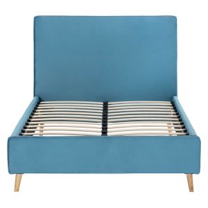 Полудвойно легло с матрак Maylin HM10758.02 тюркоазено кадифе-матрак 120X200СМ.