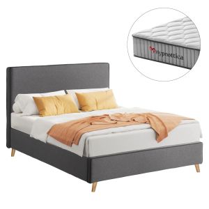 Полудвойно легло с матрак Maylin HM10758.03 сив текстил-матрак 120X200СМ.