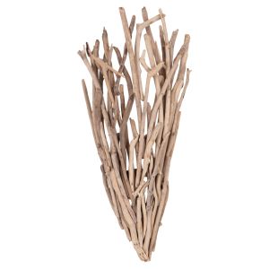 Стенен аплик Vekna HM4876 плаващо Дървоdriftwood) в натурален цвят 43X15(ДЕБЕЛИНА)X100HСМ.[1XΕ27]