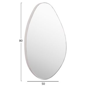 Стенно огледало Drop HM4488.12 Mdf рамка в бяло 50X80HСМ.