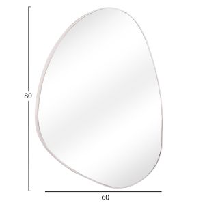 Стенно огледало Irregu HM4487.12 Mdf рамка в бял цвят 60X80HСМ.