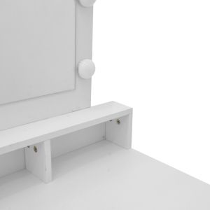 Тоалетка Virna с LED бяла 80x40x145см