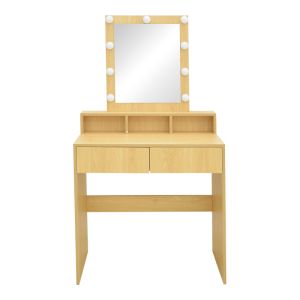 Тоалетка Virna с LED в естествен цвят 80x40x145см