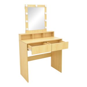 Тоалетка Virna с LED в естествен цвят 80x40x145см