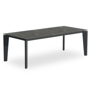 Трапезарна маса Cerrig SM6497.01 алуминий &amp; плот от синтерован камък в сиво 269.6X110X75H