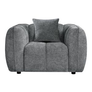 Фотьойл Lykke HM3325.01 сив текстил 119X89X70HСМ.