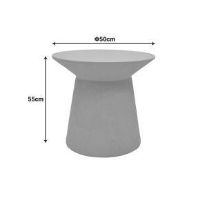 Холна маса Peble MGO капучино D55x50см