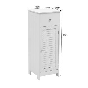 Шкаф-колона Chesy MDF бял 32x30x87см