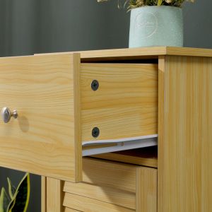 Шкаф-колона Chesy от MDF в естествен цвят 32x30x87см