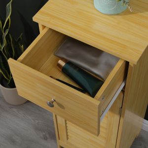 Шкаф-колона Chesy от MDF в естествен цвят 32x30x87см