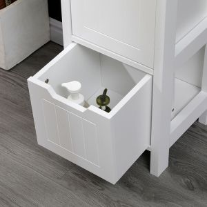Шкаф-колона Kelby MDF бял 30x30x144см