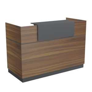 Desk Barry HM2153.03 melamine in walnut-grey 160X70X110ВСМ.
