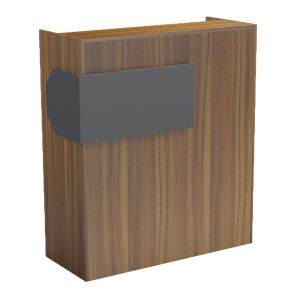 Desk Gand HM2154.03 melamine in walnut-grey 95.5X40X110ВСМ.