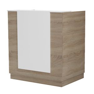 Бюро Karmen HM2155.01 меламин в цвят сонама/бяло 100X70X110ВСМ.
