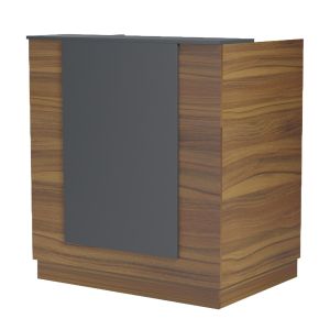 Бюро Karmen HM2155.03 меламин в орех/сиво 100X70X110ВСМ.