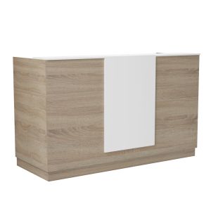 Desk Kronic HM2156.01 melamine in sonam color/white 180X70X110ВСМ.