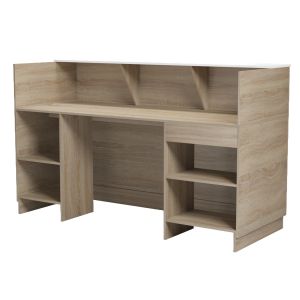 Desk Kronic HM2156.01 melamine in sonam color/white 180X70X110ВСМ.