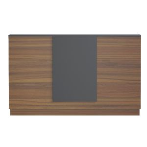 Desk Kronic HM2156.03 melamine in walnut/grey 180X70X110ВСМ.
