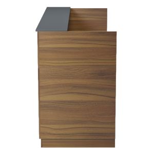 Desk Kronic HM2156.03 melamine in walnut/grey 180X70X110ВСМ.