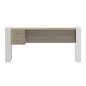 Бюро с 2 чекмеджета Tontel HM2157.01 меламин в цвят сонама - бели крака 160X60X73ВСМ.