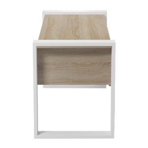 Бюро с 2 чекмеджета Tontel HM2157.01 меламин в цвят сонама - бели крака 160X60X73ВСМ.