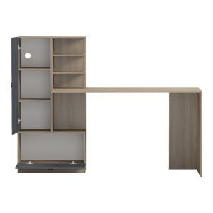 Бюро с етажерка Felanbo sonoma-antracit 160x60x125см
