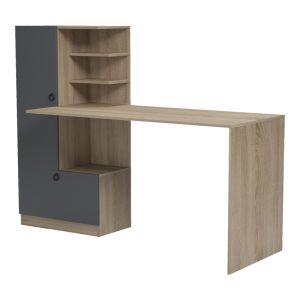 Бюро с етажерка Felanbo sonoma-antracit 160x60x125см