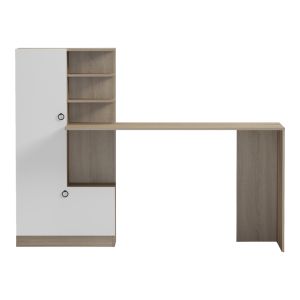 Бюро с етажерка Felanbo sonoma-white 160x60x125см