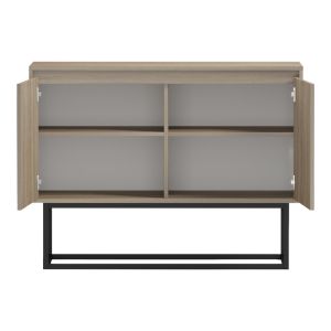 Buffet Dabia sonoma-black metal leg 100x40x74cm
