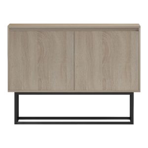 Buffet Dabia sonoma-black metal leg 100x40x74cm