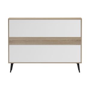 Savore buffet HM18367.11 melamine in sonam color/white - black metal legs 110X35.5X82ВСМ.