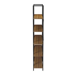 Етажерка Timote HM18375.03 метална рамка - меламин в орех 120X28X180ВСМ.