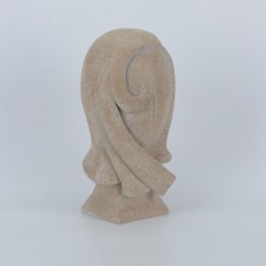 Женска фигурка от полирезин, бежова 14X12X26.8СМ